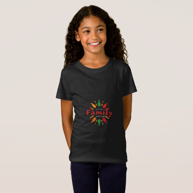 Camiseta Família: Um Círculo de Força e Amor (Frente Completa)