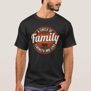 Camiseta Família Um Círculo de Força e Amor, Reunio Familia