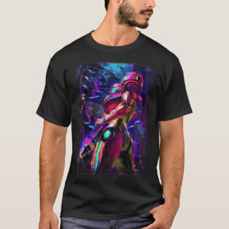Camiseta Família vintage Samus Aran Metroid