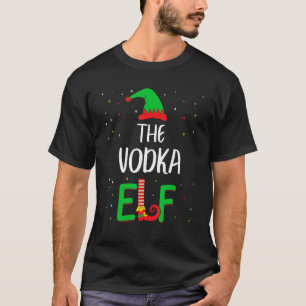 Camiseta Família Vodka Elf Correspondendo Pjs De Natal Engr