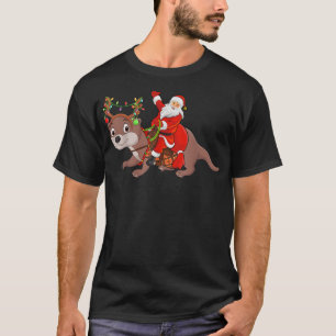 Camiseta Família Xmas Correspondendo Papais noeis Engraçado