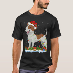 Camiseta Família Xmas Correspondente Papais noeis Jack Russ