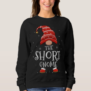 Camiseta Família Xmas de Gnomo Curto Correspondendo Engraça