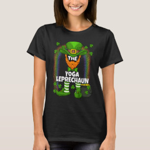 Camiseta Família Yoga Leprechaun Combinando Dia de São Patr