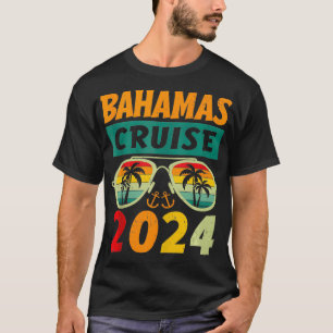 Camiseta Familiar Bahamas Cruise 2024 Férias de Verão em Ma