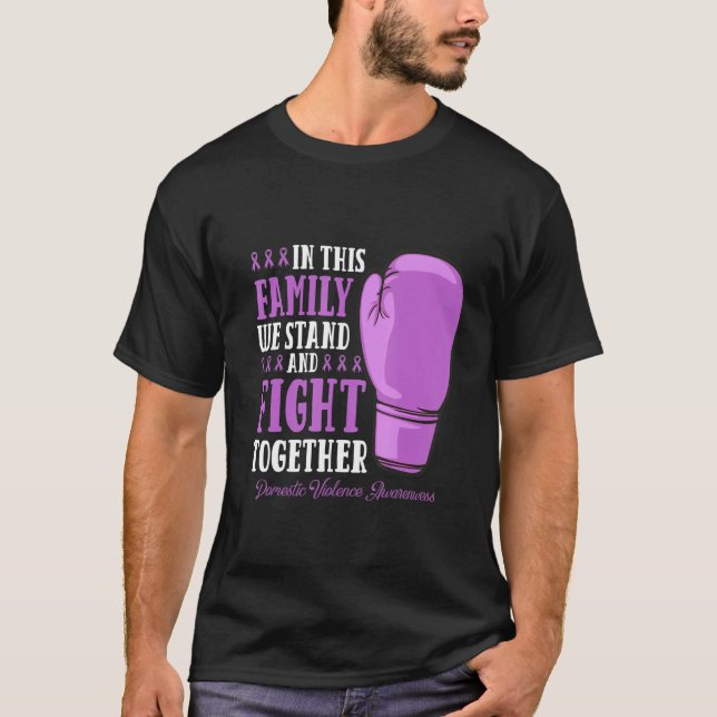Camiseta Familiar Defensora Da Luta Contra A Violência Domé (Frente)
