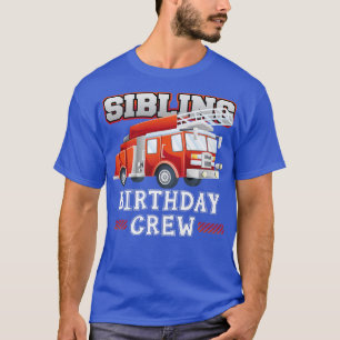 Camiseta Famílias de Bombeiros de Bombeiros de Aniversário