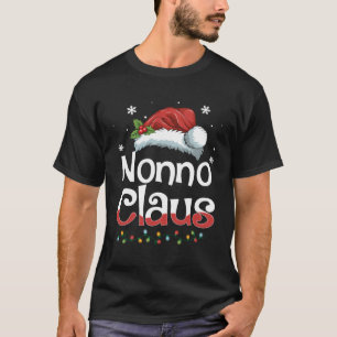 Camiseta Famílias de Natal de Nonno Claus Correspondendo Pa