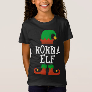 Camiseta Famílias de Natal Feliz de Nonna Elf Funny Pajama 