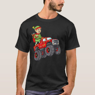 Camiseta Famílias De Rapazes De Caminhões Monstros Do Elf D