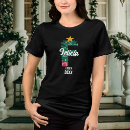 Camiseta Famílias Monogramas Natal F Correspondência Inicia