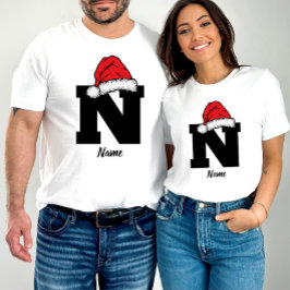 Camiseta Famílias Monogramas Personalizam Com Nome
