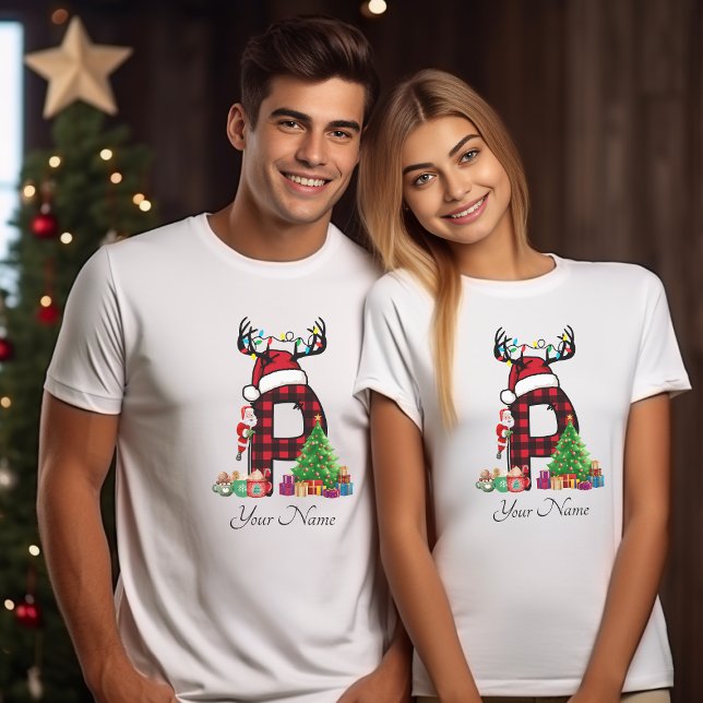 Camiseta Famílias Monogramas Personalizam Com Nome (Criador carregado)