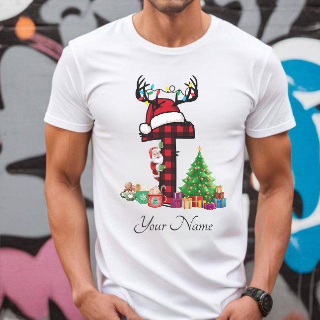 Camiseta Famílias Monogramas Personalizam Com Nome (Criador carregado)