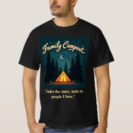 Camiseta Family Campout 2025 – Retro Tent Night Tee