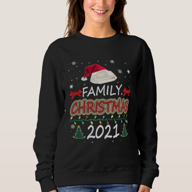 Camiseta Family Christmas 2021 Matching Family Squad Santa (Frente)