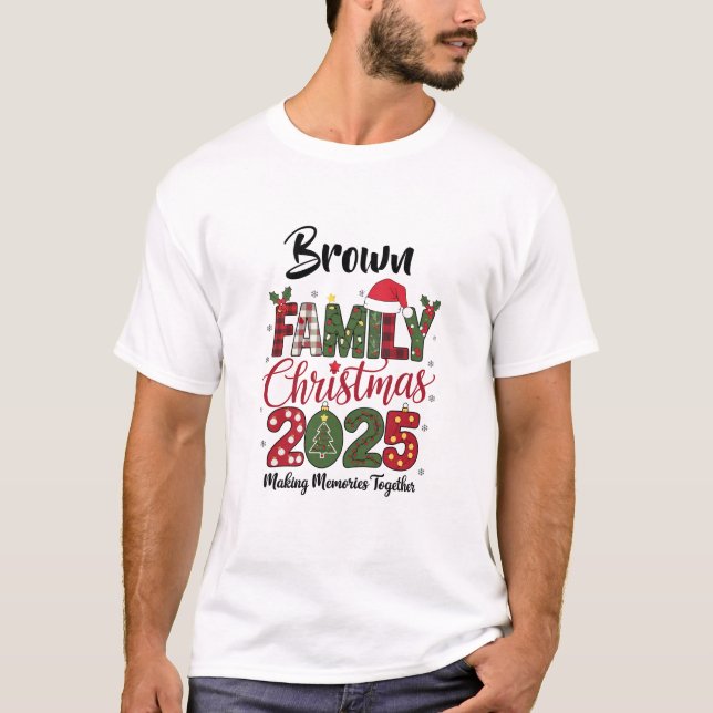 Camiseta  Family Christmas 2025 customizable Matching (Frente)