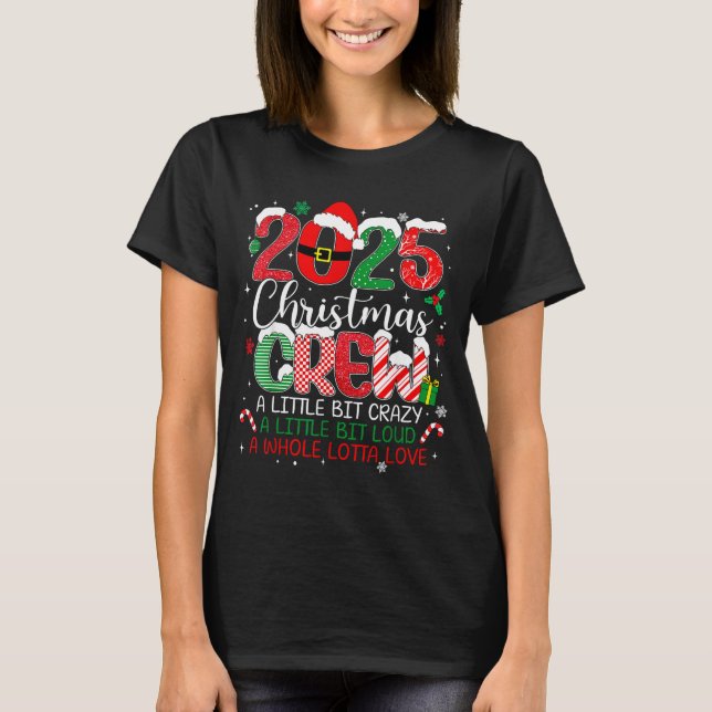 Camiseta Family Christmas Crew 2025 Matching Outfit Xmas Sq (Frente)