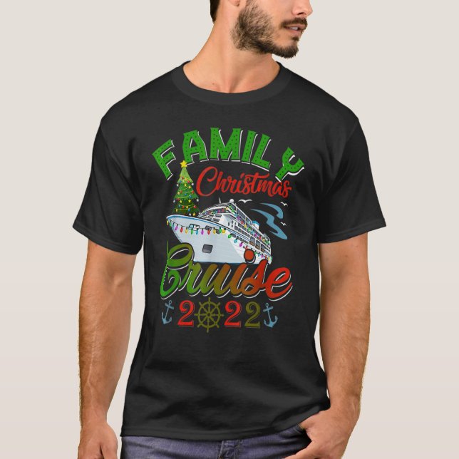 Camiseta Family Christmas Cruise 2022 Cruising  Christmas (Frente)