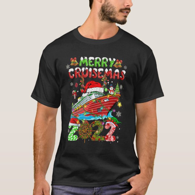 Camiseta Family Christmas Merry Cruisemas 2022 Cute Xmas Cr (Frente)
