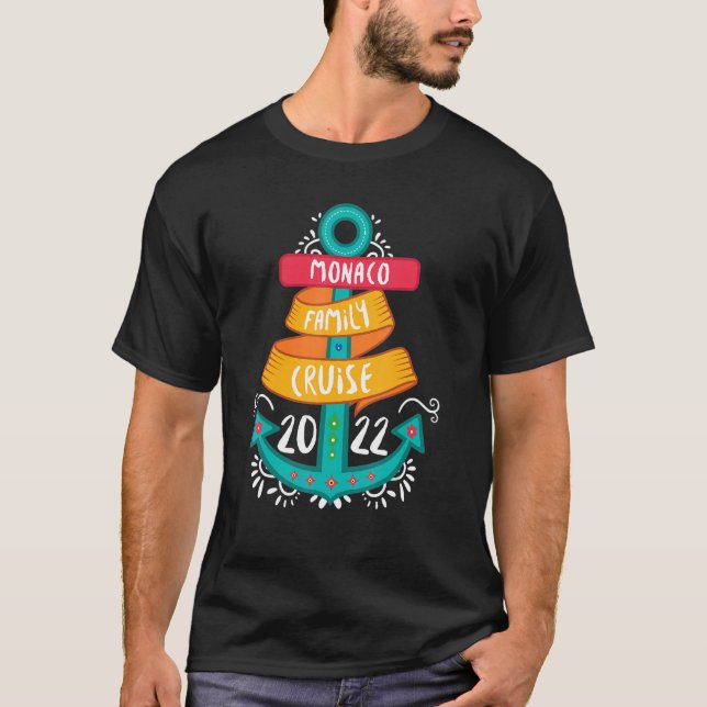 Camiseta Family Cruise 2022 Mônaco (Frente)