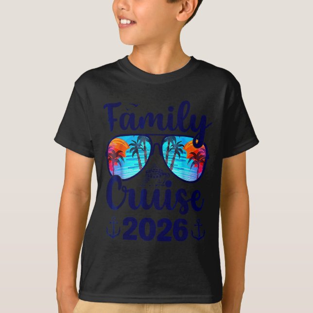 Camiseta Family Cruise 2026 Family Vacation Matching Family (Frente)