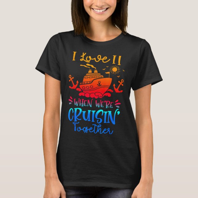 Camiseta Family Cruise 2026 I Love It When We're Cruisin' T (Frente)