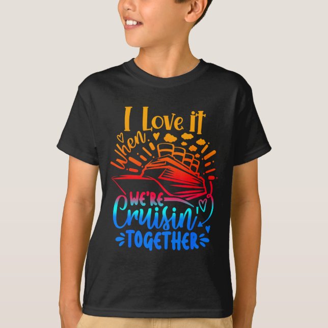 Camiseta Family Cruise 2026 I Love It When We're Cruisin' T (Frente)