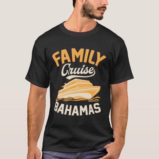 Camiseta Family Cruise Bahamas Matching Tropical Cruise Shi (Frente)