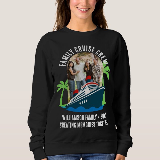 Camiseta FAMILY CRUISE CREW Photo Holiday Travel (Frente)