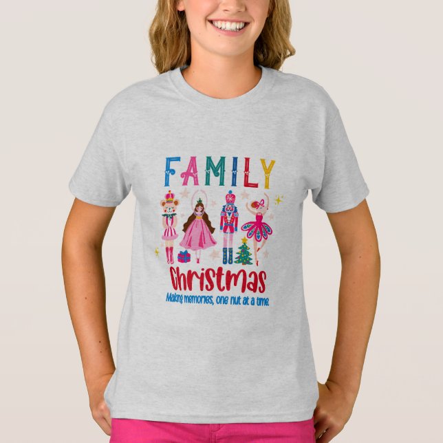 Camiseta Family Group Funny Christmas , Nutcracker Ballet (Frente)