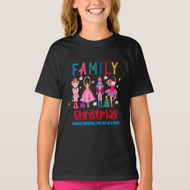 Camiseta Family Group Funny Christmas , Nutcracker Ballet (Frente)