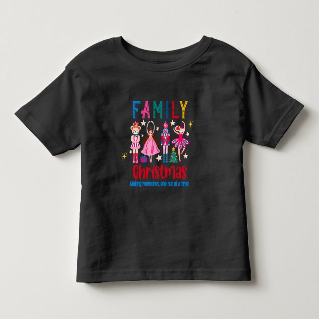 Camiseta Family Group Funny Christmas , Nutcracker Ballet (Frente)