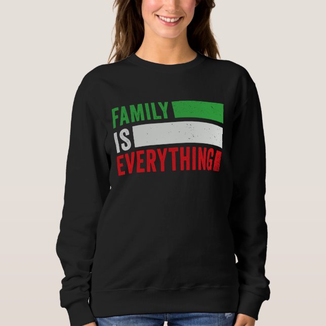 Camiseta Family is Everything Proud Italian Pride Heart Ita (Frente)