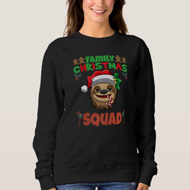 Camiseta Family Matching Christmas Squad X-Mas Holidays Pre (Frente)
