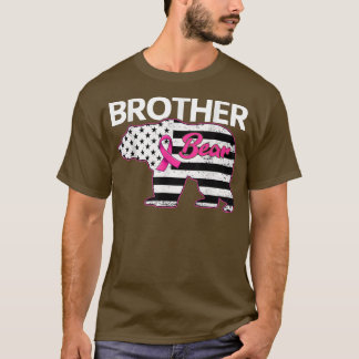 Camiseta Family Matching Tee Brother Bear Breast Cancer Awa