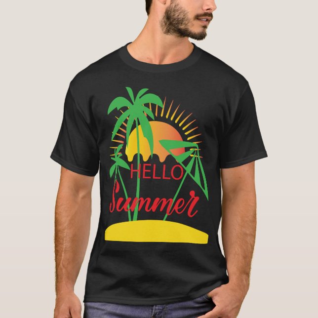 Camiseta family reunionsummer vacationmatchingsunset monogr (Frente)