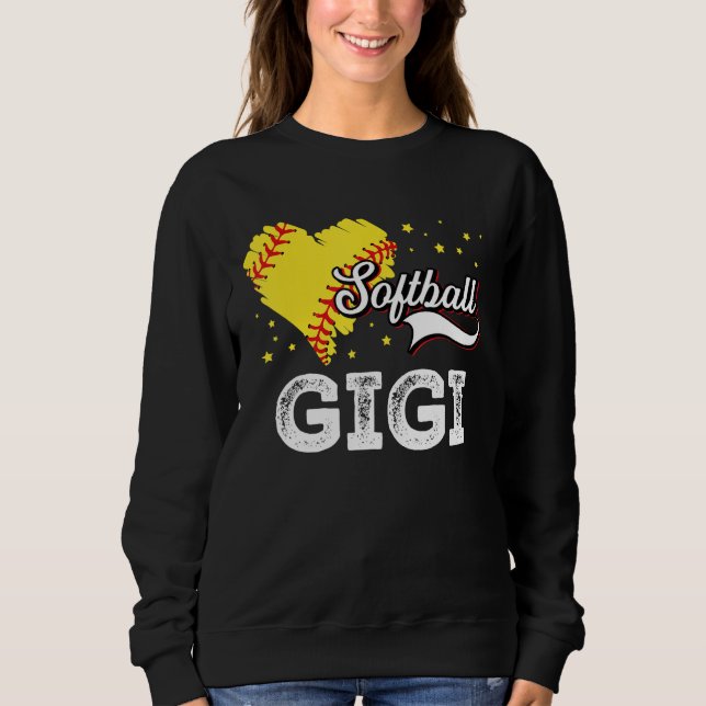 Camiseta Family Softball Palyer Gigi Softball Mother Grandm (Frente)