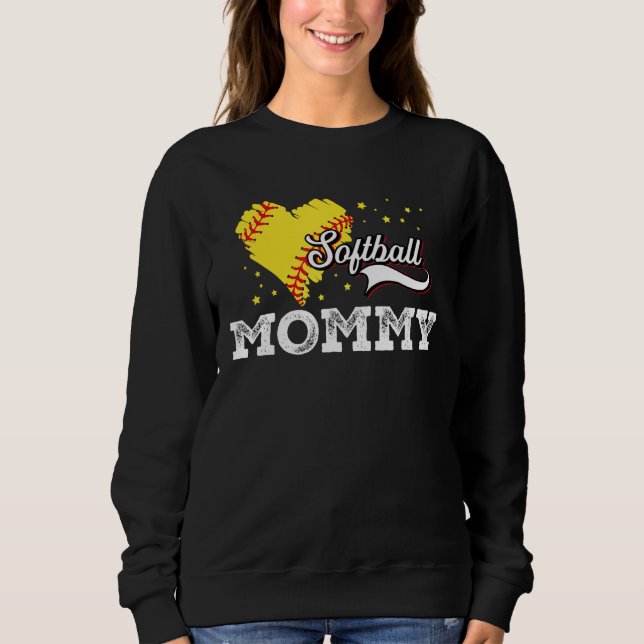 Camiseta Family Softball Palyer Mommy Softball Mother Grand (Frente)