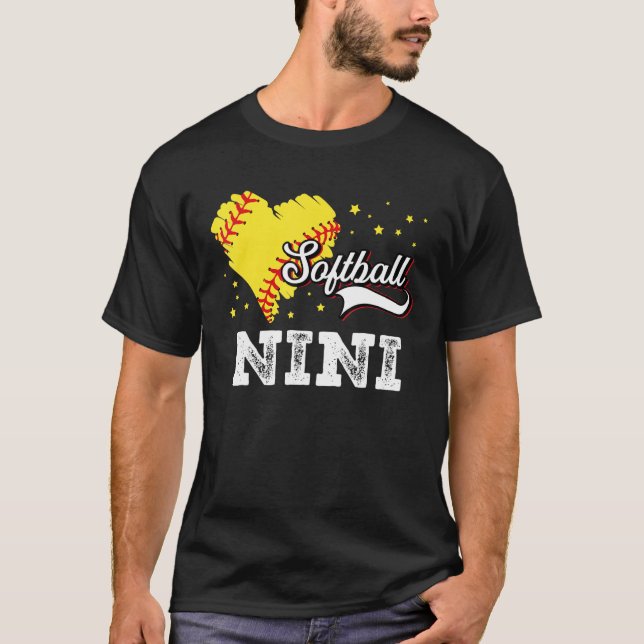 Camiseta Family Softball Palyer Nini Softball Mother Grandm (Frente)