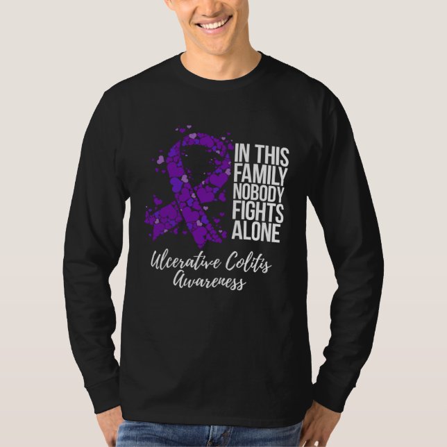 Camiseta Family Support Ulcerative Colitis Awareness (Frente)