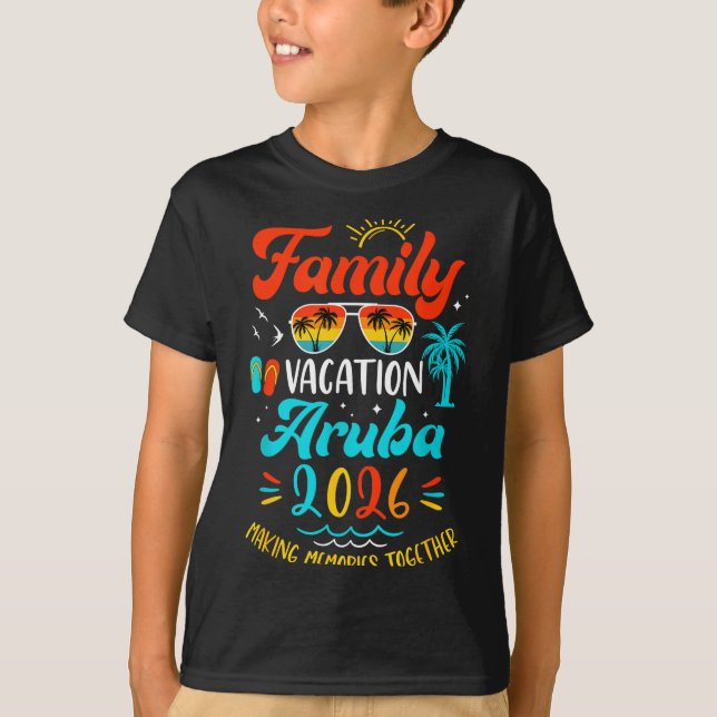 Camiseta Family Vacation 2026 Aruba Matching Summer Vacatio (Frente)