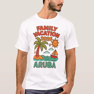 Camiseta Family Vacation Aruba 2026