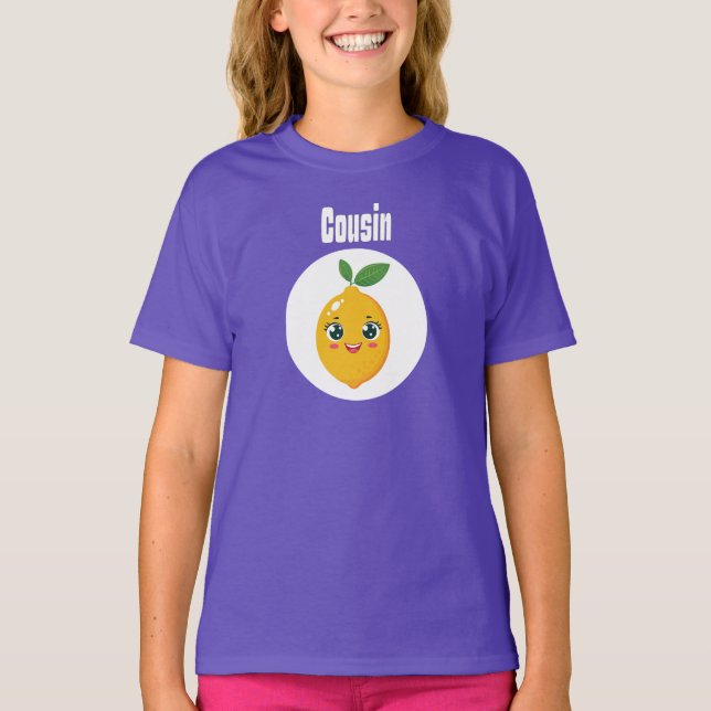 Camiseta Family Vacation - Cousin (girl) (Frente)