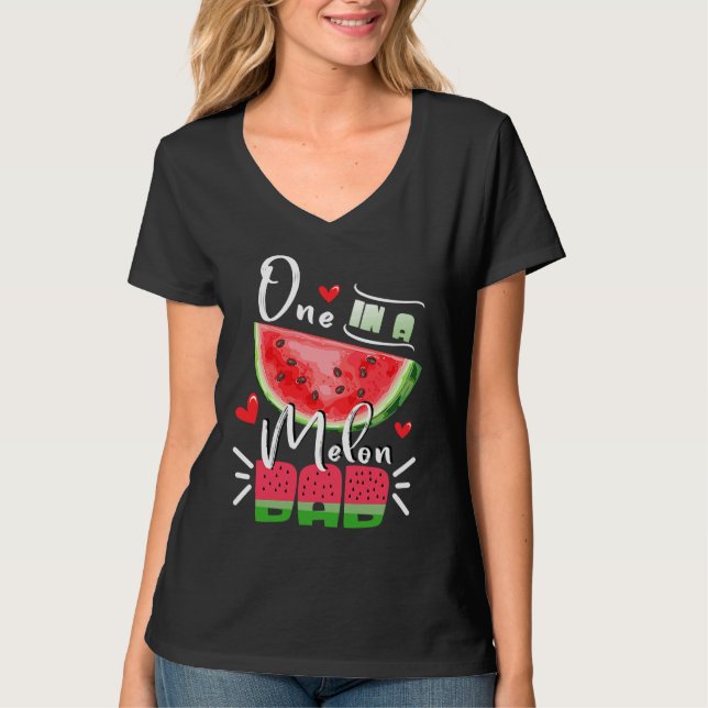 Camiseta Family Watermelon Matching Group  One In A Melon D (Frente)