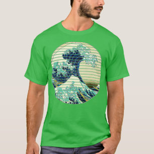 Camiseta Famoso Excelente de Arte Japonês Ocean Wave Styli