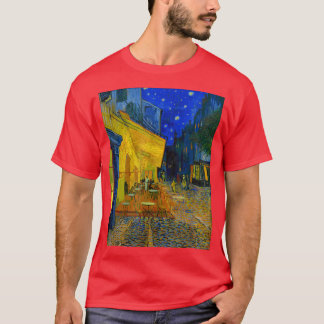 Camiseta Famous Artist Cafe Terrace at Night Van Gogh Art P