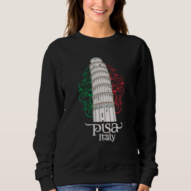 Camiseta Famous Italian Landmark Leaning Tower of Pisa (Frente)
