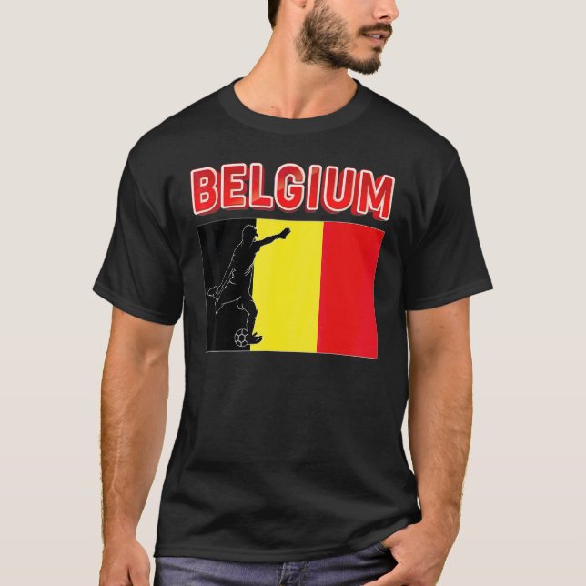 Camiseta Fan Belgium Equipe Nacional De Futebol Do Mundo Ch (Frente)