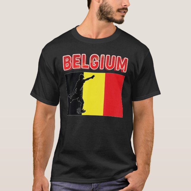 Camiseta Fan Belgium Equipe Nacional De Futebol Do Mundo Ch (Frente)